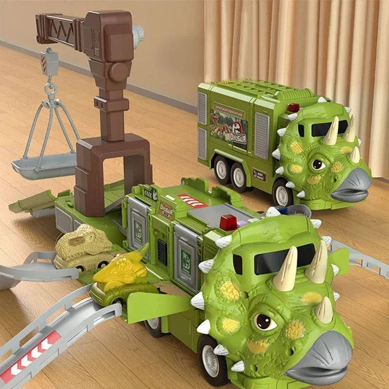 DinoRoar Truck - Foldable Dinosaur Adventure Vehicle