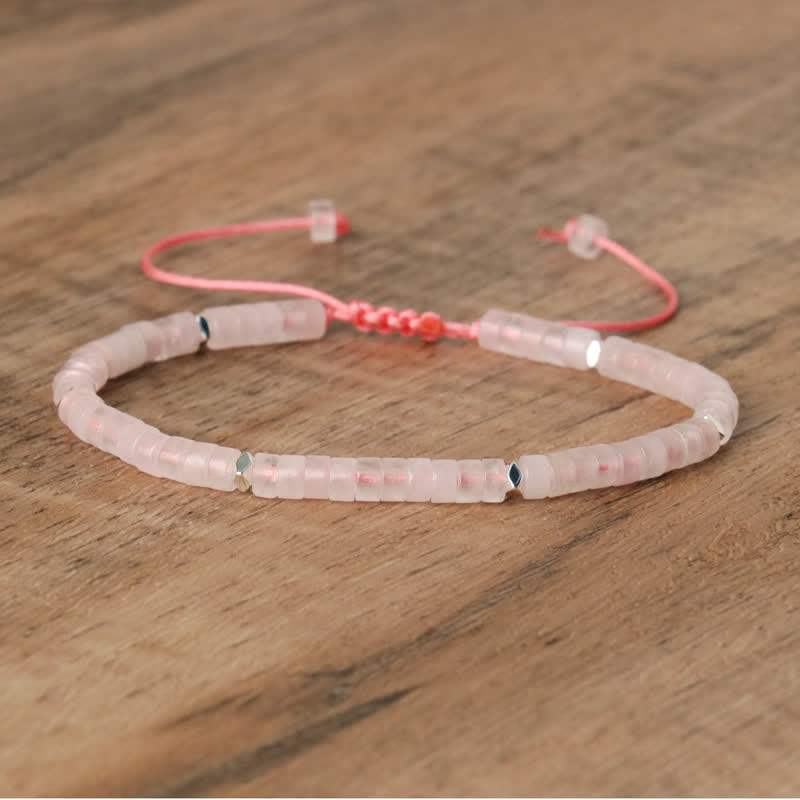 Seraphina Bracelet - Braided Natural Stone Bead Design