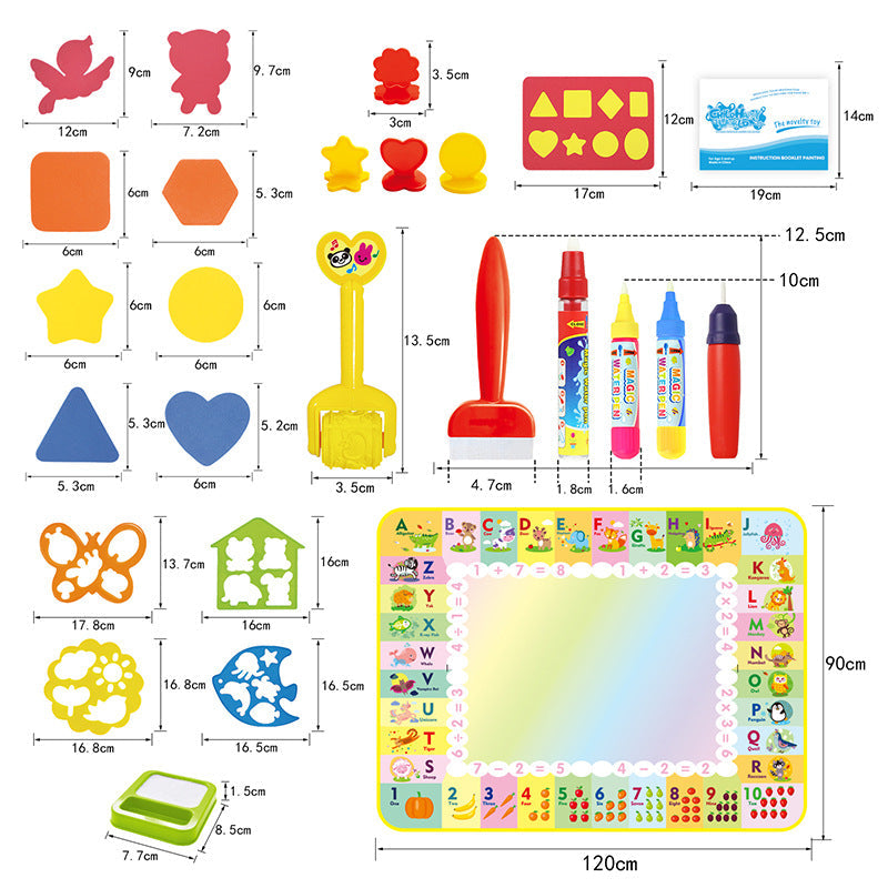 WatercolorMaster Kids - Mess-Free Watercolor Painting Mat Set