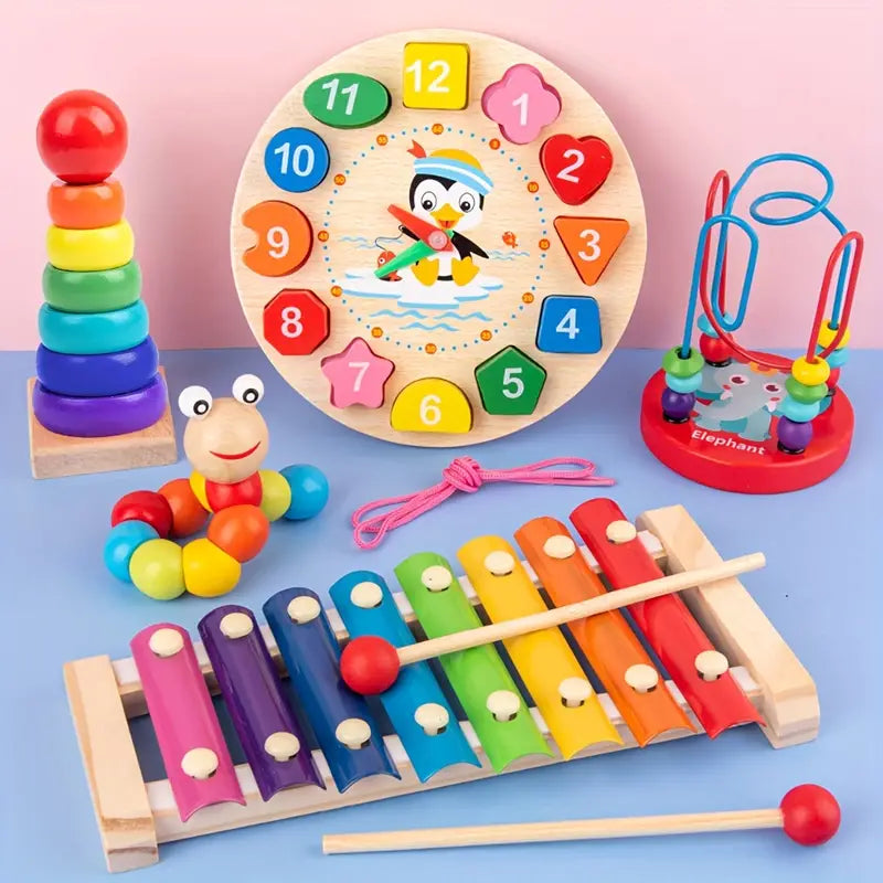 5-in-1 Montessori Play Set for Kids - Discover Creative Play Fun