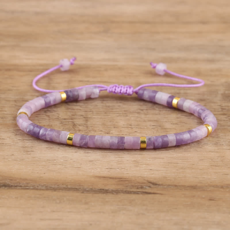 Seraphina Bracelet - Braided Natural Stone Bead Design