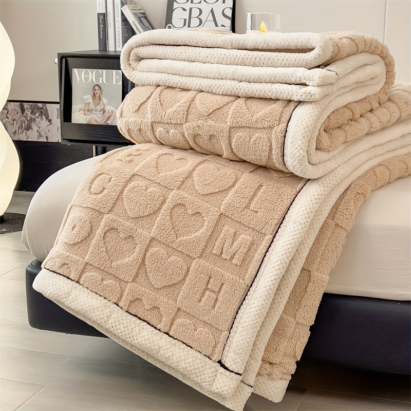 Helquist - Reversible Heart Pattern Throw