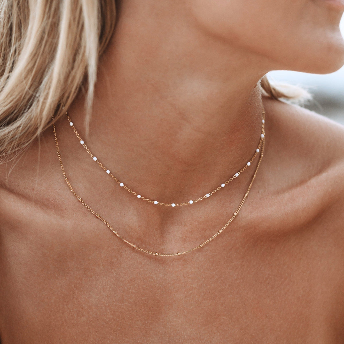 Cavelle - Elegant Double Beaded Choker