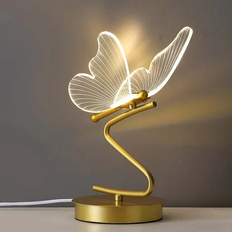 ButterflyLuxe - Elegant LED Table Lamp with Butterfly Design