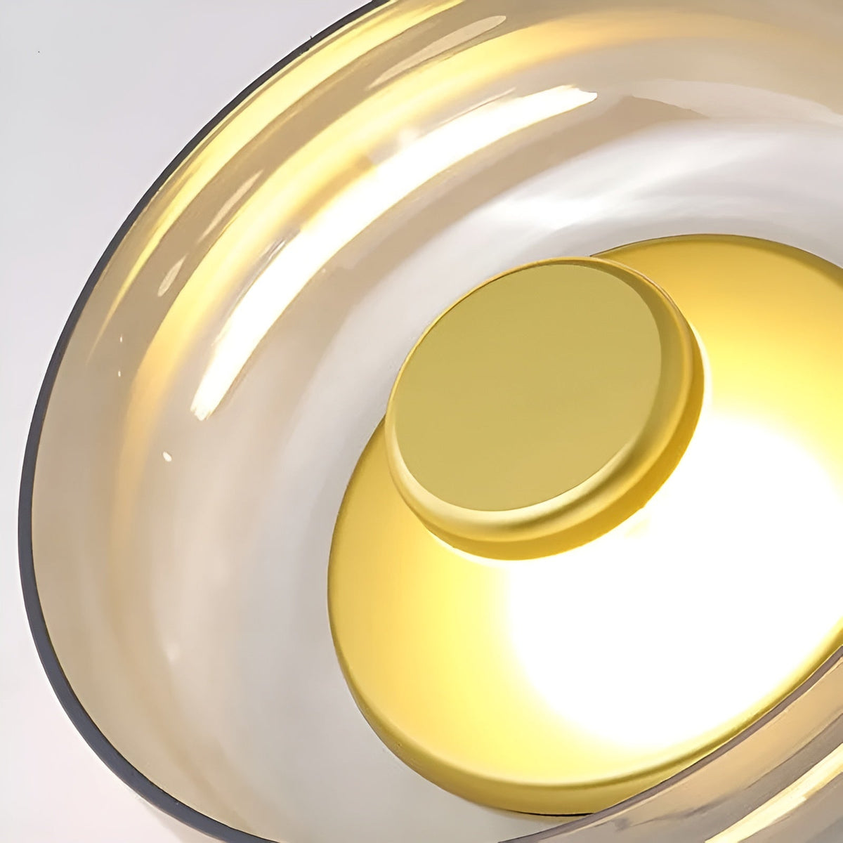 CiBrix - Glass Wall Lamp With Gold Accents