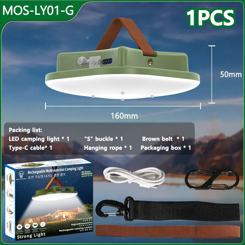 Dalbeam - Rechargeable LED Camping Lantern with Magnetic Mount