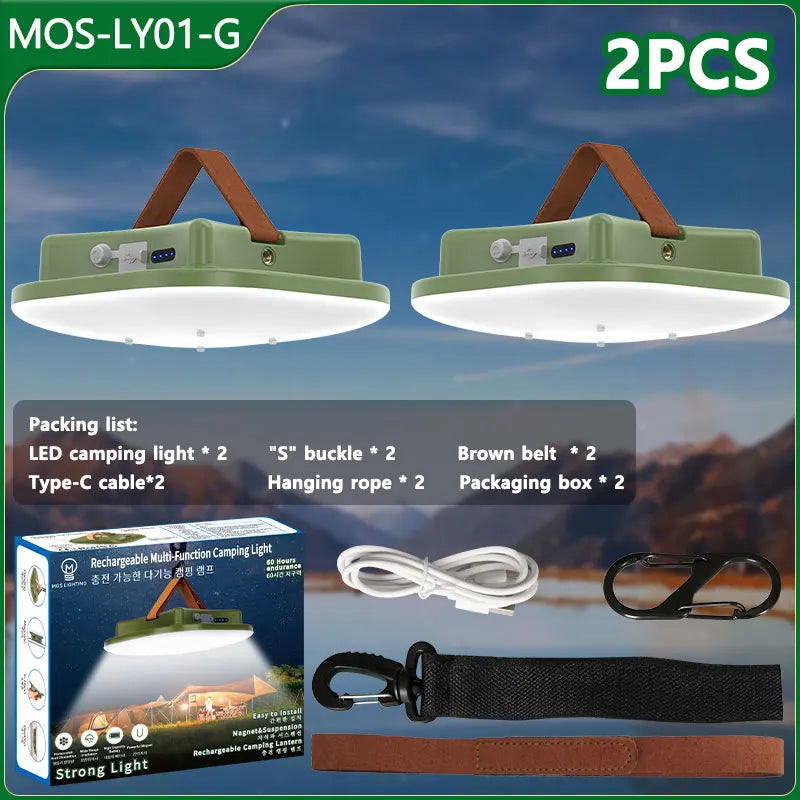Dalbeam - Rechargeable LED Camping Lantern with Magnetic Mount