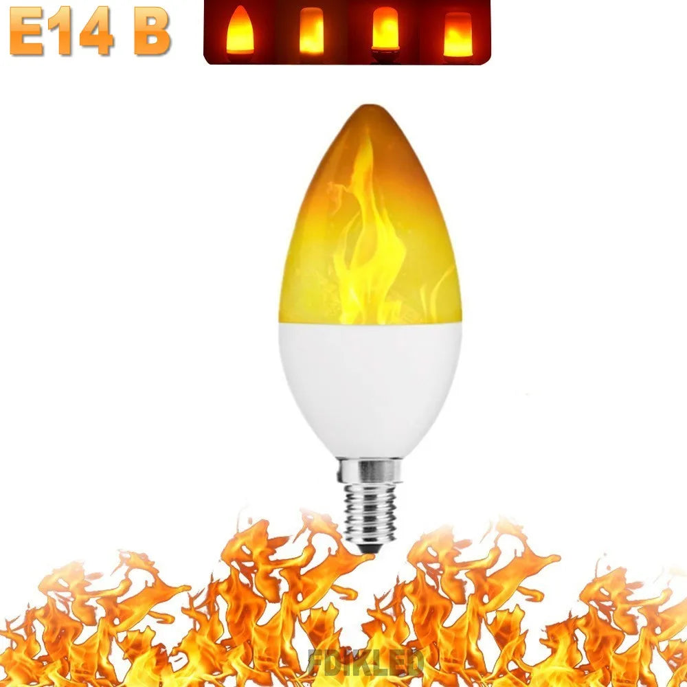 FlameGlow - LED Party Lamp with 4 Flame Modes
