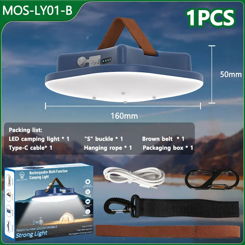 Dalbeam - Rechargeable LED Camping Lantern with Magnetic Mount