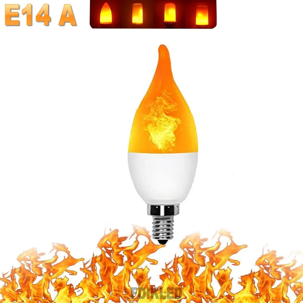 FlameGlow - LED Party Lamp with 4 Flame Modes