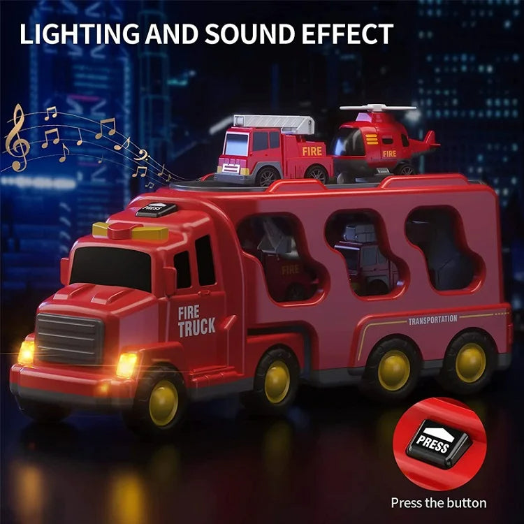 FunCity Trucks - Light-Up Truck Playset with Sound Effects