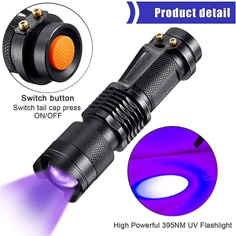 GlowInspect - UV Flashlight for Urine and Stain Detection