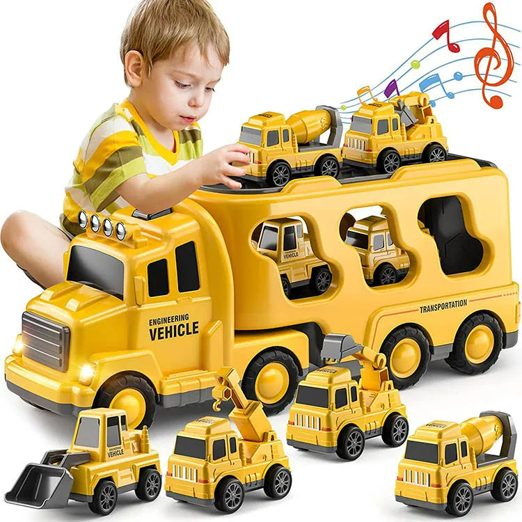 FunCity Trucks - Light-Up Truck Playset with Sound Effects