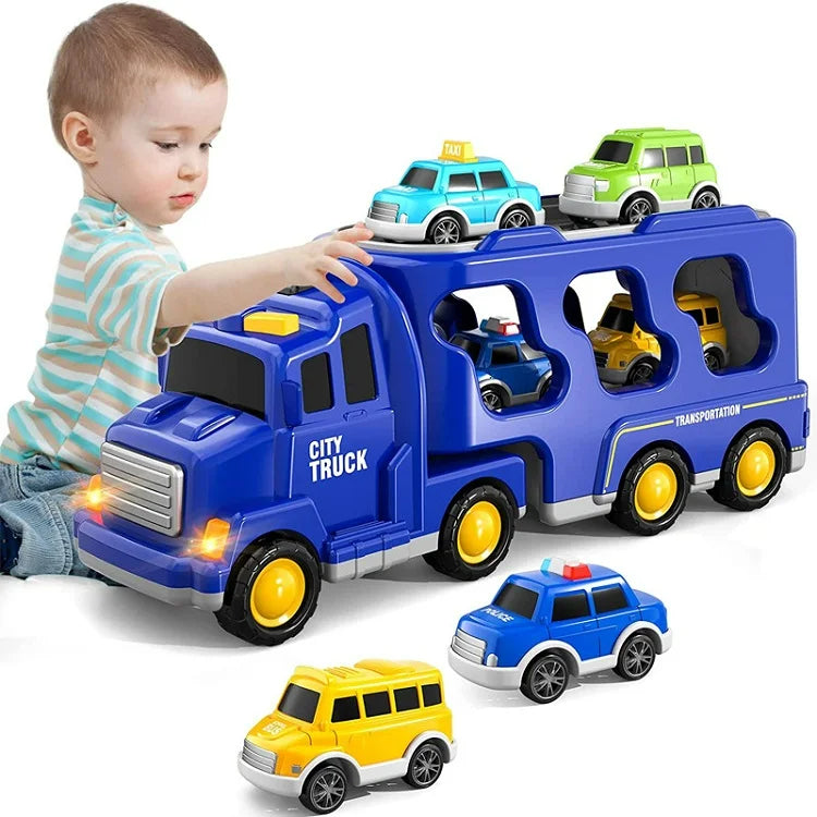 FunCity Trucks - Light-Up Truck Playset with Sound Effects
