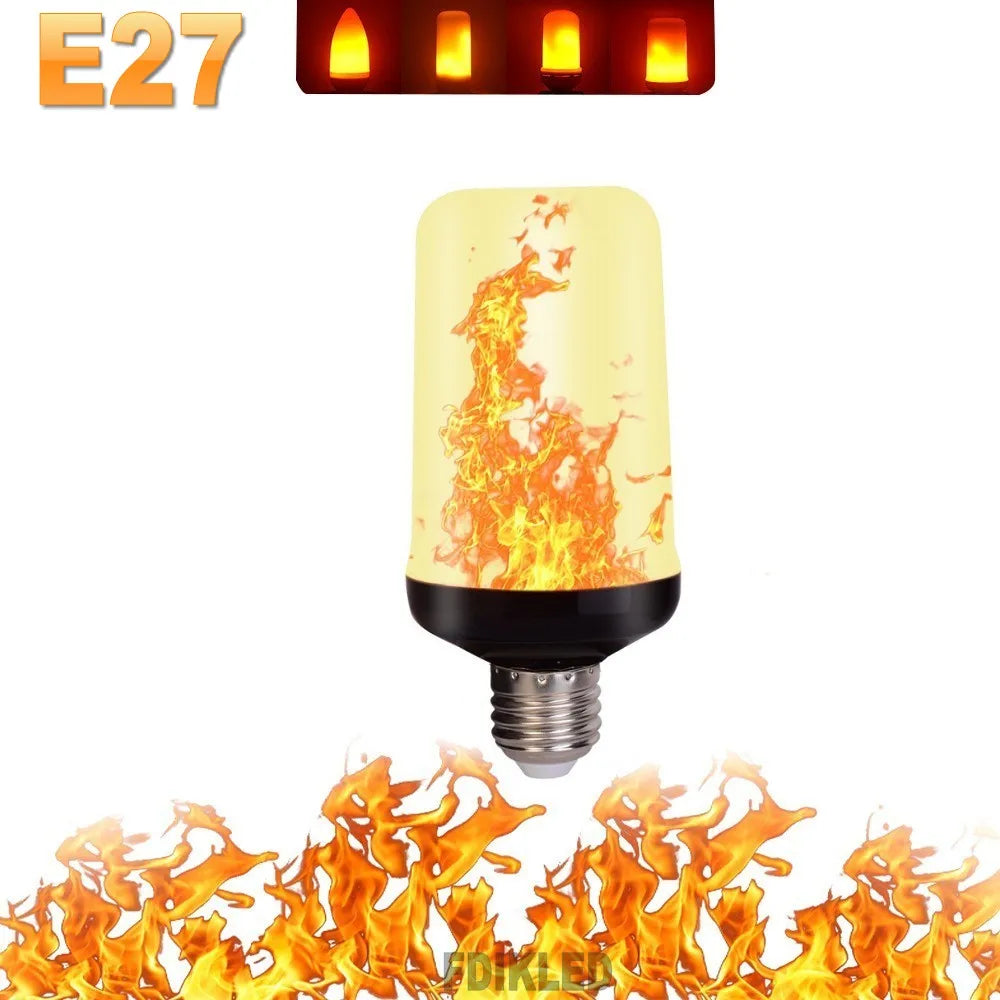 FlameGlow - LED Party Lamp with 4 Flame Modes