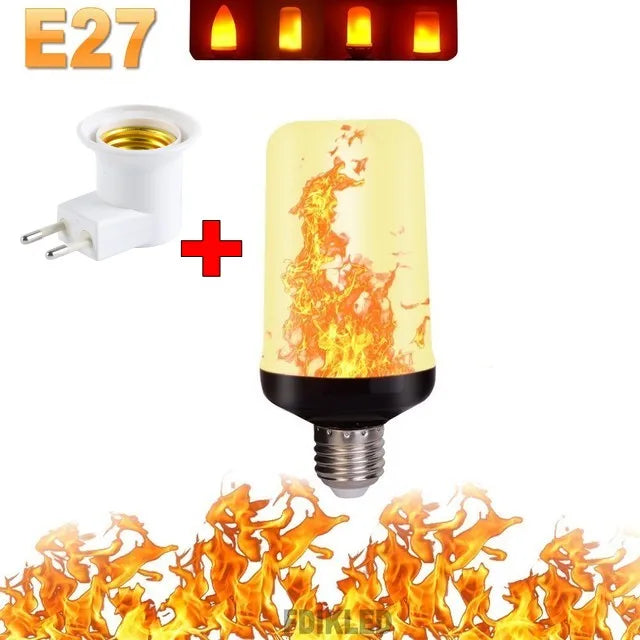 FlameGlow - LED Party Lamp with 4 Flame Modes