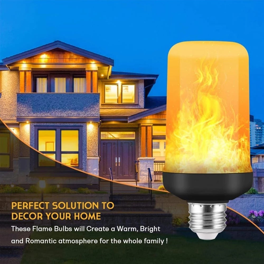 FlameGlow - LED Party Lamp with 4 Flame Modes