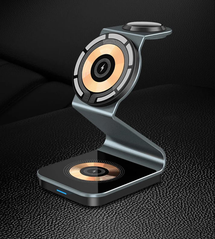 Chargy Pro - Magnetic 3-in-1 Wireless Charging Station