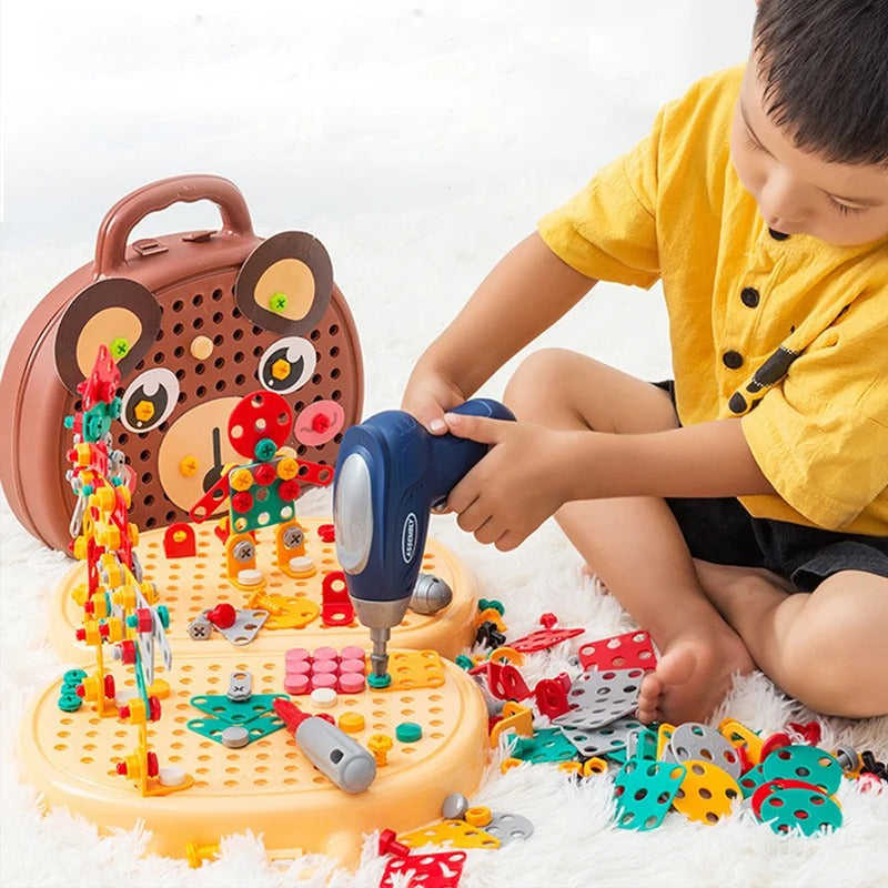 ToolMaster Kids - Creative Tool Set with Mini Drill for Young Builders