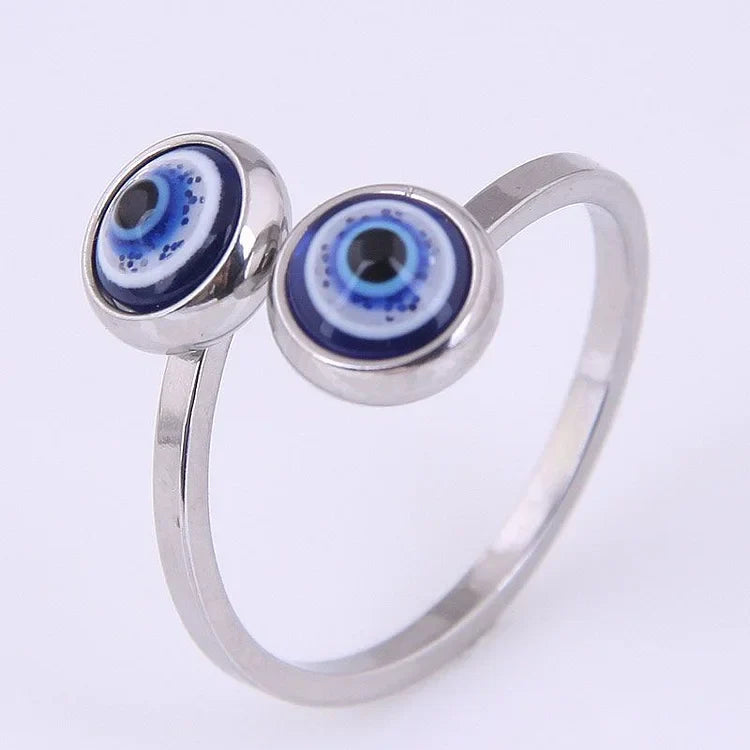 Esra Collection - Adjustable Evil Eye Ring