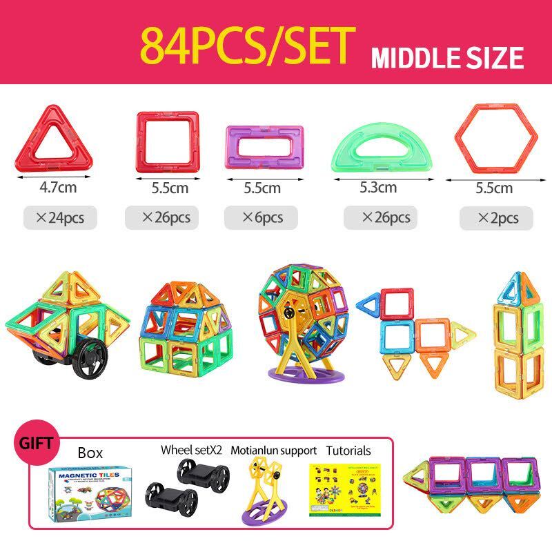 MagneticBlocks - Magnetic Building Blocks Set for Creative Kids