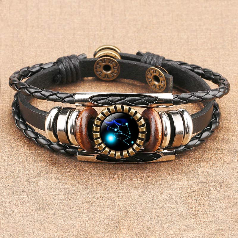 Celestial Charm Bracelet - Adjustable Zodiac Sign Jewelry