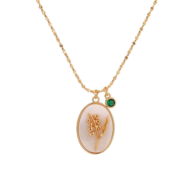 Aurora Birthstone Necklace - Personalized Birth Flower Jewelry for Loved Ones