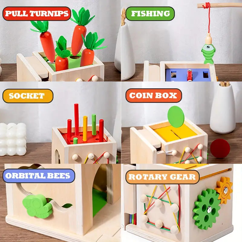 Glenrose - Wooden Sensory 8-in-1 Play Set