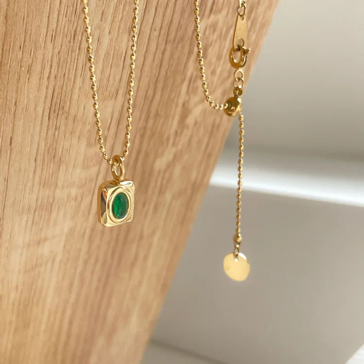 Celeste Vintage Necklace - Timeless Gemstone Pendant Jewelry