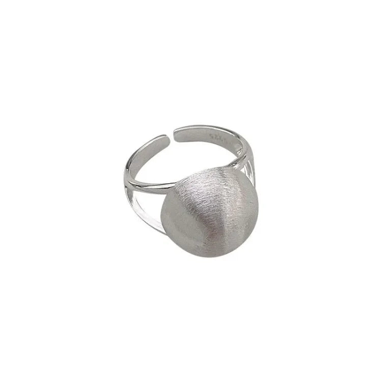 Lucienne - Brushed Silver Half-Dome Ring