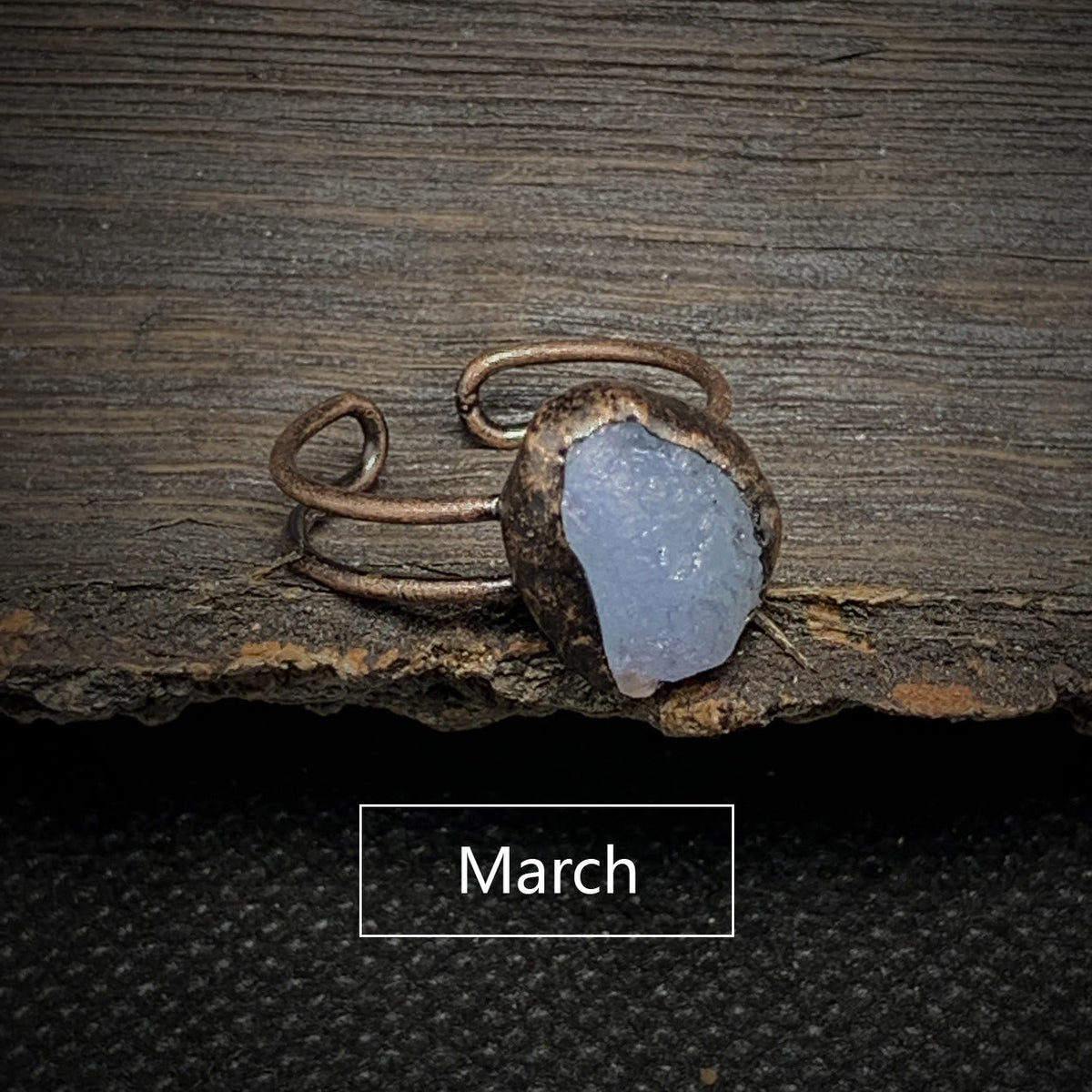 Cadria - Natural Raw Birthstone Ring