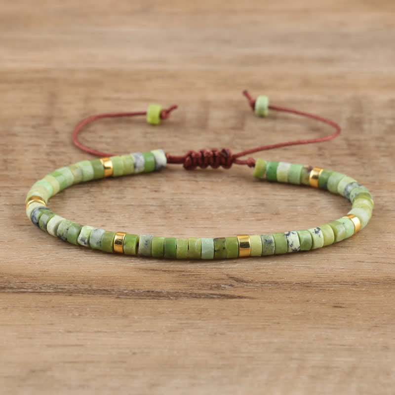 Seraphina Bracelet - Braided Natural Stone Bead Design