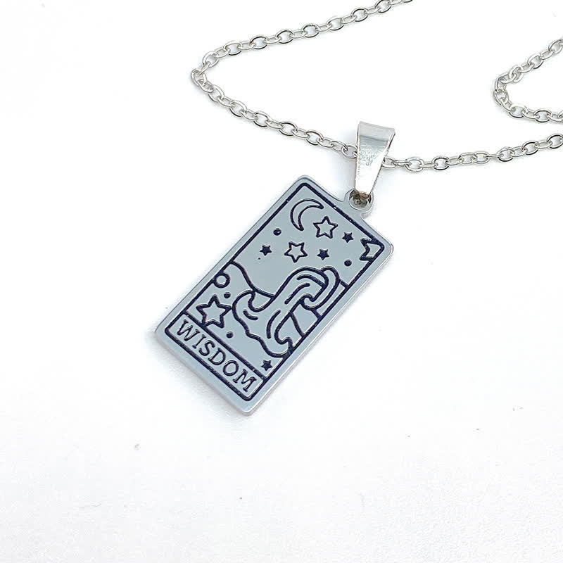 Cyrenna - Vintage Tarot Card Luck Charm Necklace