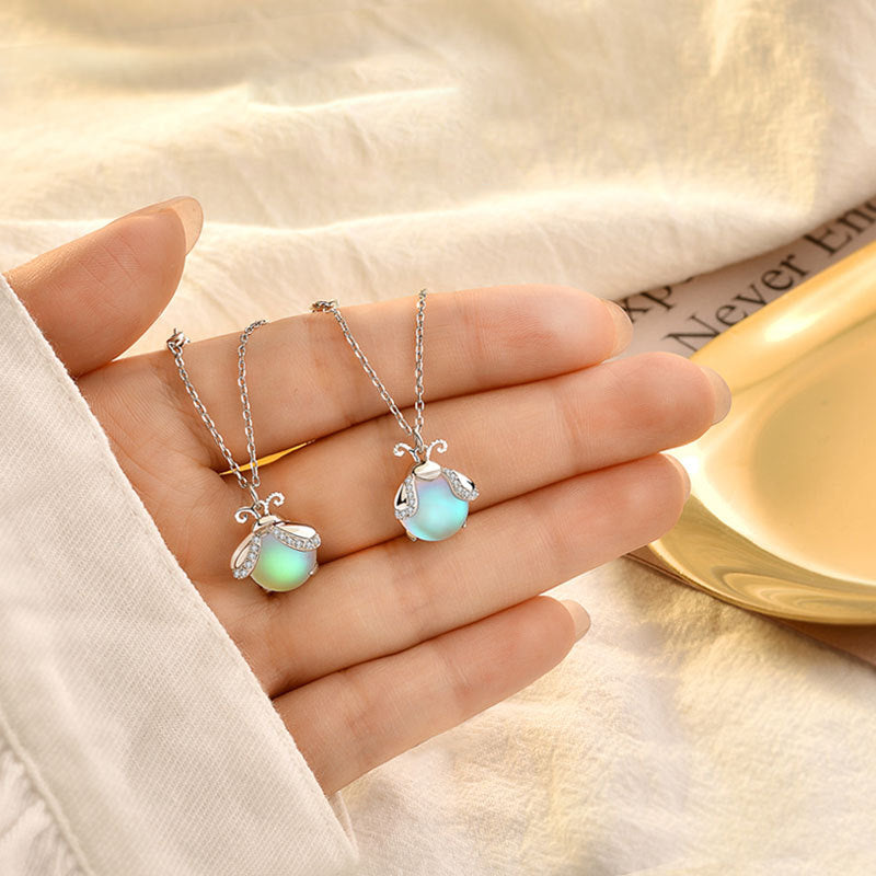 Firefly Moonstone Necklace - Unique and Radiant Design
