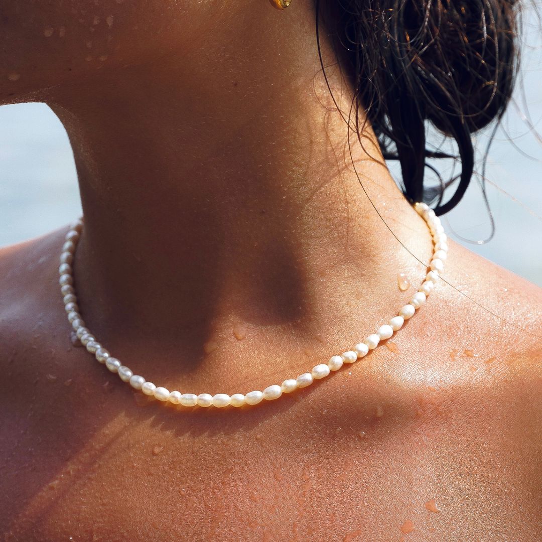 Amélie Freshwater Pearl Choker - Timeless Everyday Elegance