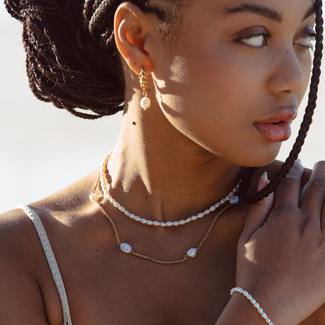 Amélie Freshwater Pearl Choker - Timeless Everyday Elegance