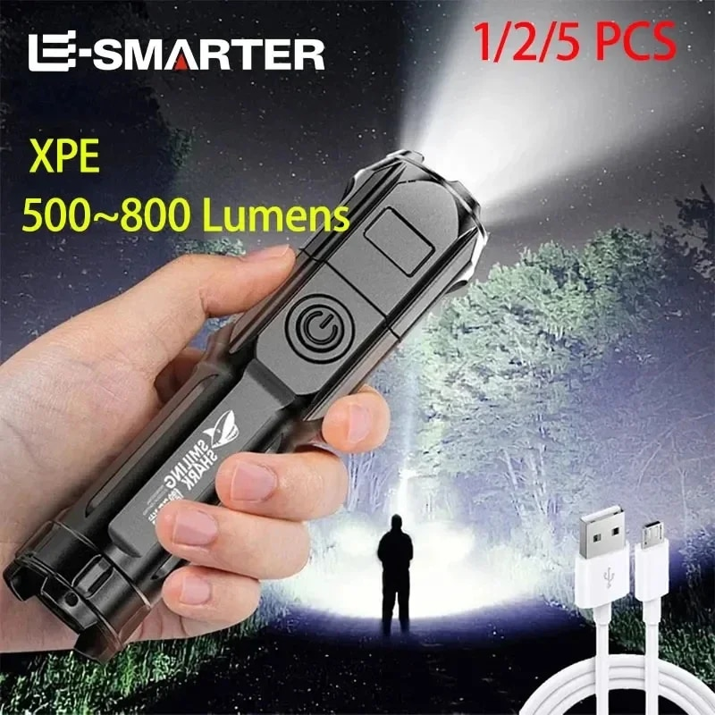 Evoltra - Rechargeable LED Flashlight with Zoom