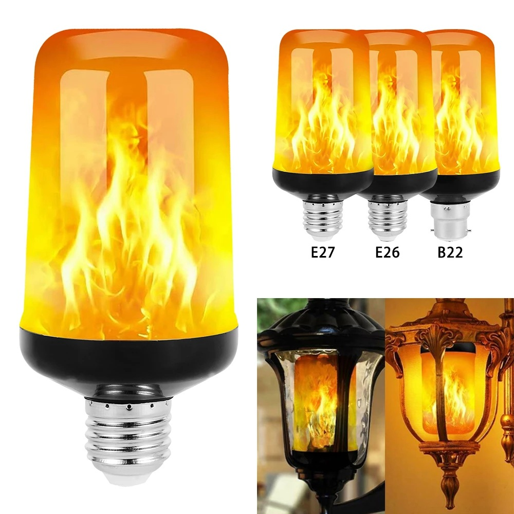 FlameGlow - LED Party Lamp with 4 Flame Modes