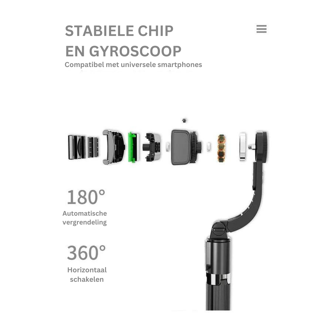 ProStabilizer - Premium Bluetooth Gimbal Stabilizer for Mobile Photography