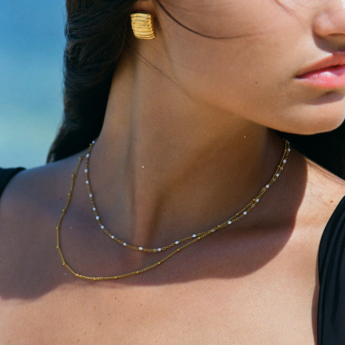 Cavelle - Elegant Double Beaded Choker