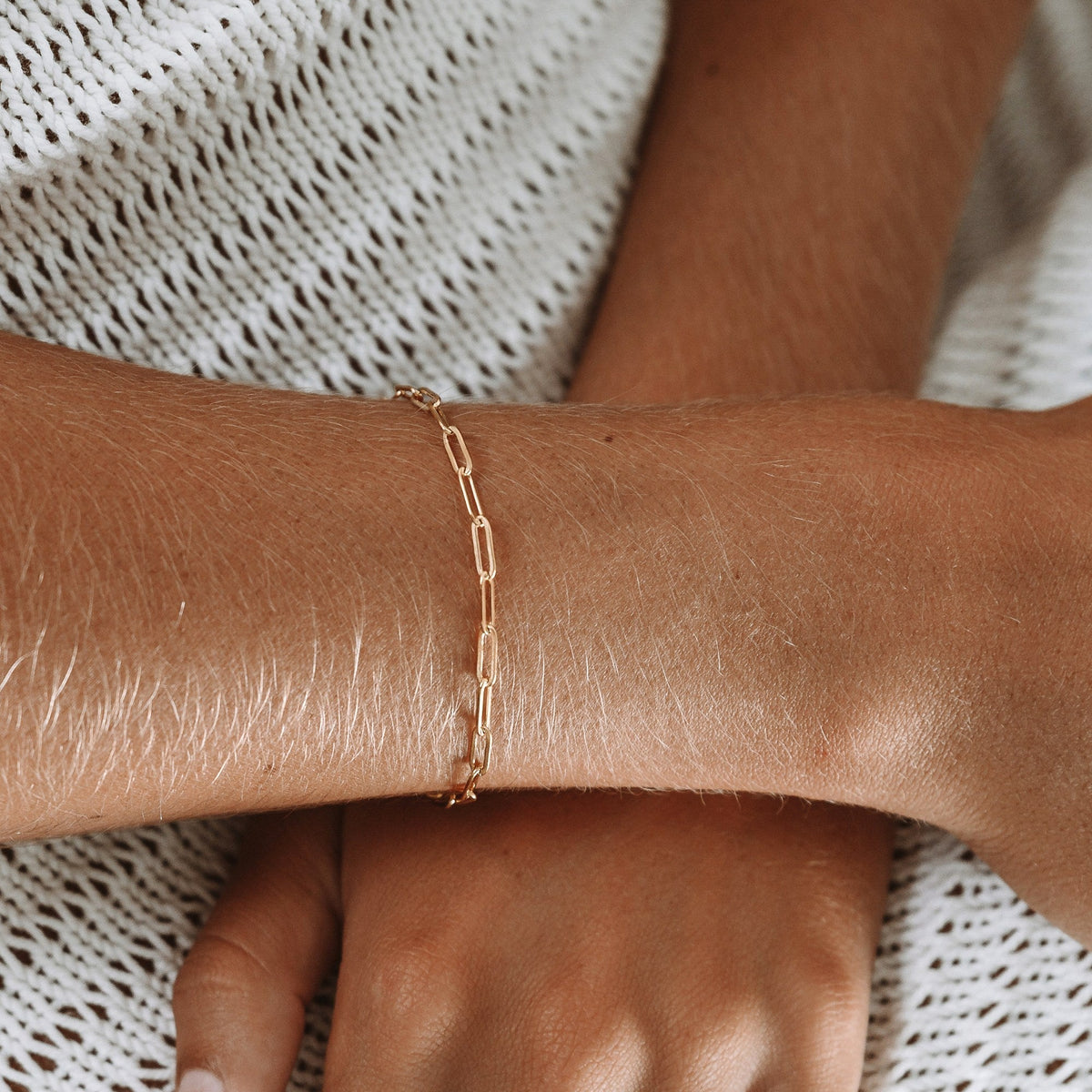 Nova Paperclip Link Bracelet - Waterproof Everyday Layering Chain