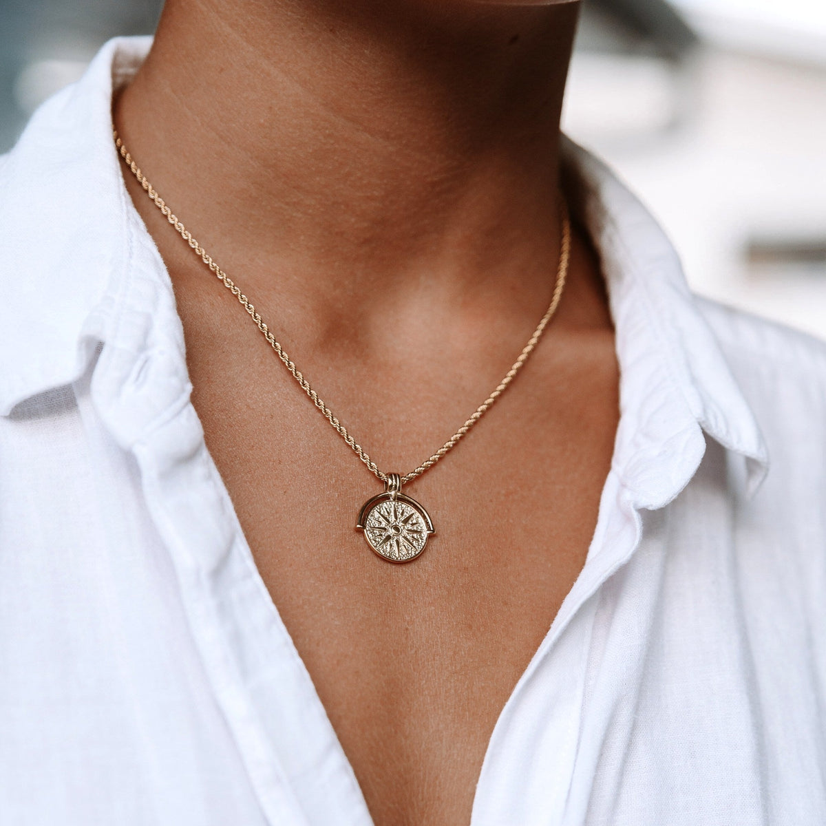 Aurora Sun Pendant Necklace - A Radiant Everyday Charm