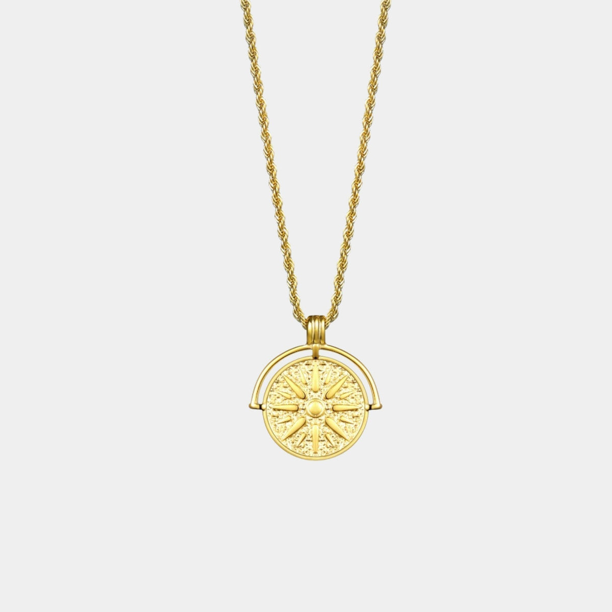 Aurora Sun Pendant Necklace - A Radiant Everyday Charm