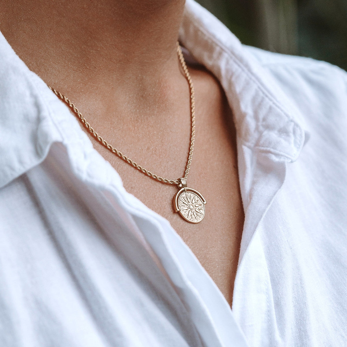 Aurora Sun Pendant Necklace - A Radiant Everyday Charm