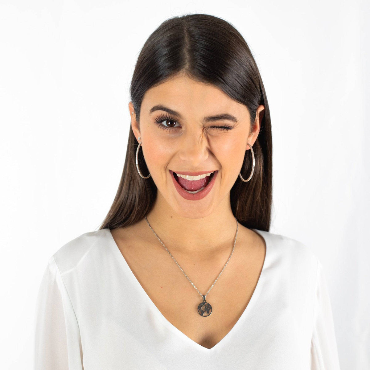 Blythora - Elegant Large Hoop Earrings