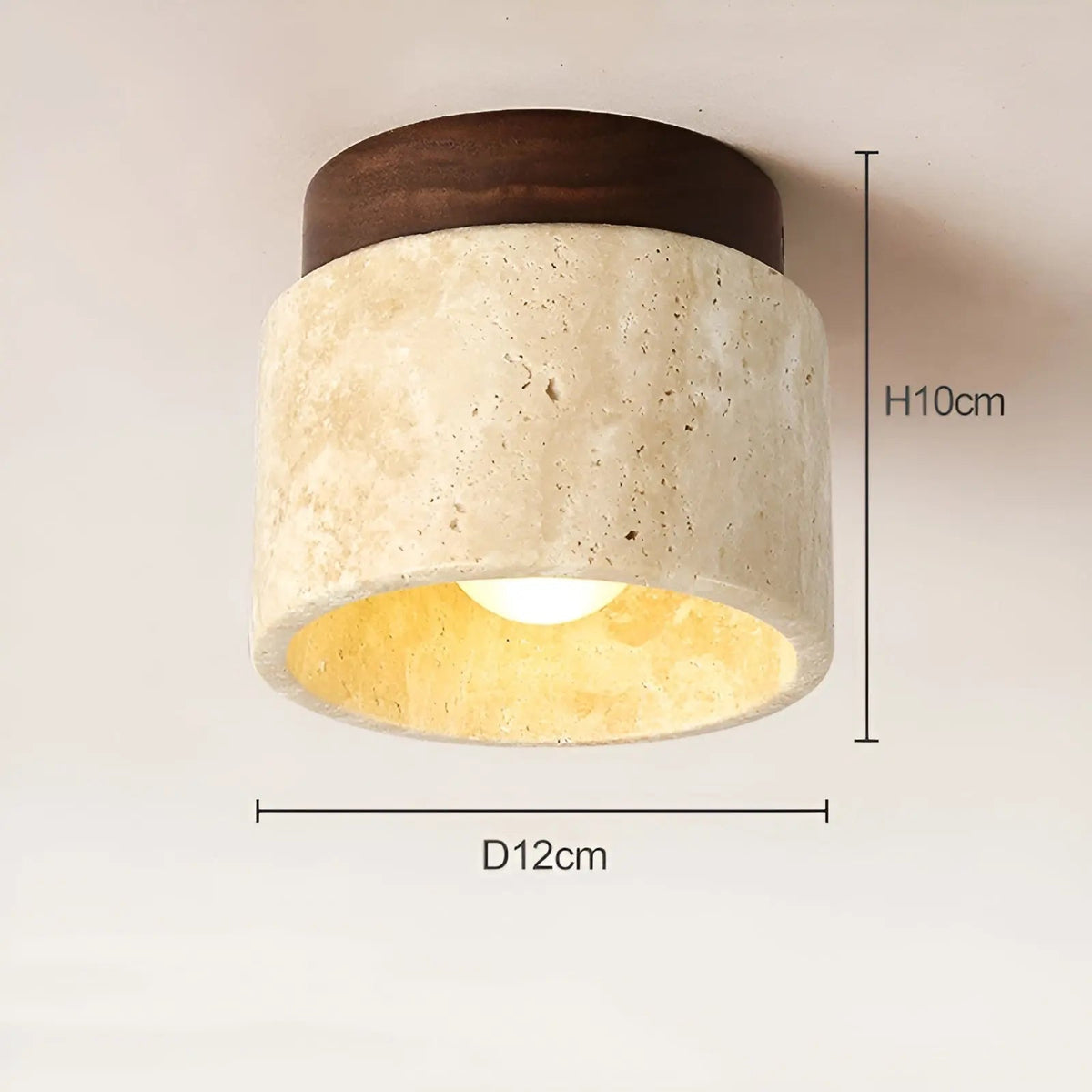 LumiStone Glow - Japanese Style Ceiling Lamp
