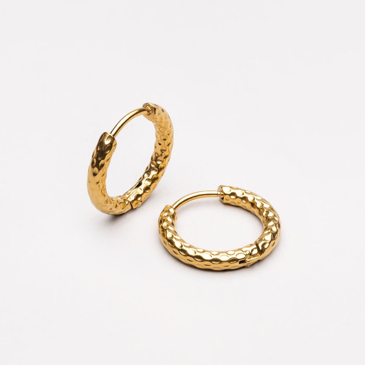 Uzora - Hammered Hoop Earrings for Everyday Style