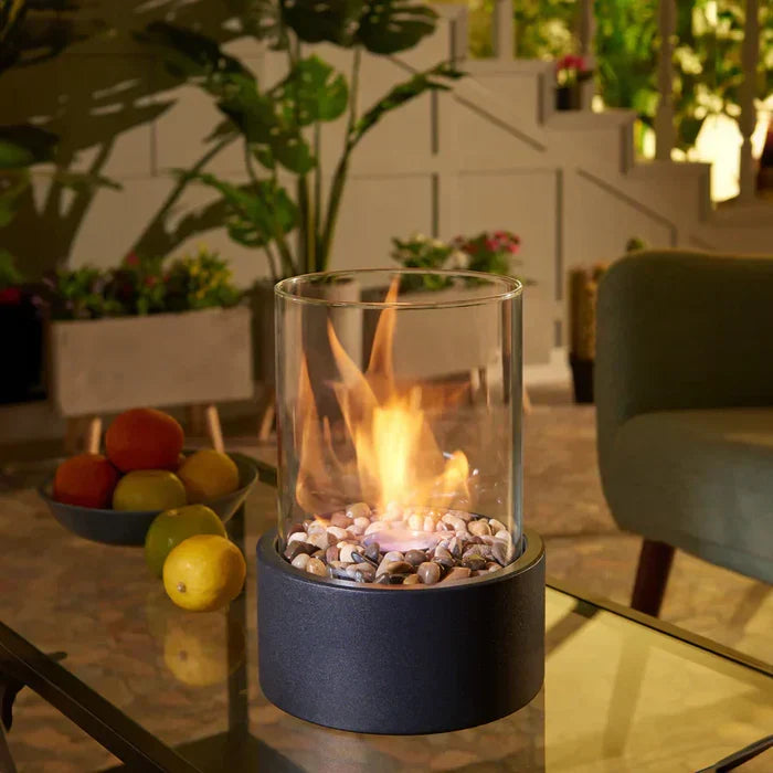 GlowLuxe - Elegant Portable Tabletop Fire Lantern