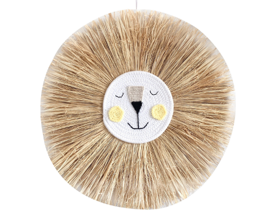 CuteWall Art - Cute Rattan Animal Wall Decor for the Nursery
