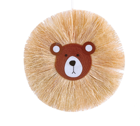 CuteWall Art - Cute Rattan Animal Wall Decor for the Nursery